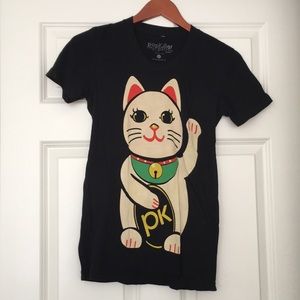 Popkiller Lucky Cat Graphic Tee
